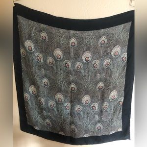 Liberty of London Scarf. All Silk. Peacock.